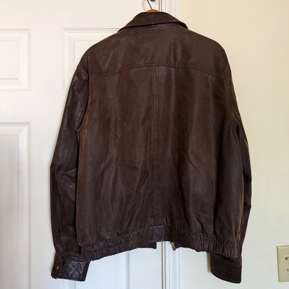 Wilsons Leather Men's Brown Leather Jacket, XL - Picture 3 of 10